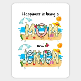 Happiness Is Being A Mom And Jenjen Summer Beach Happy Mother's Magnet